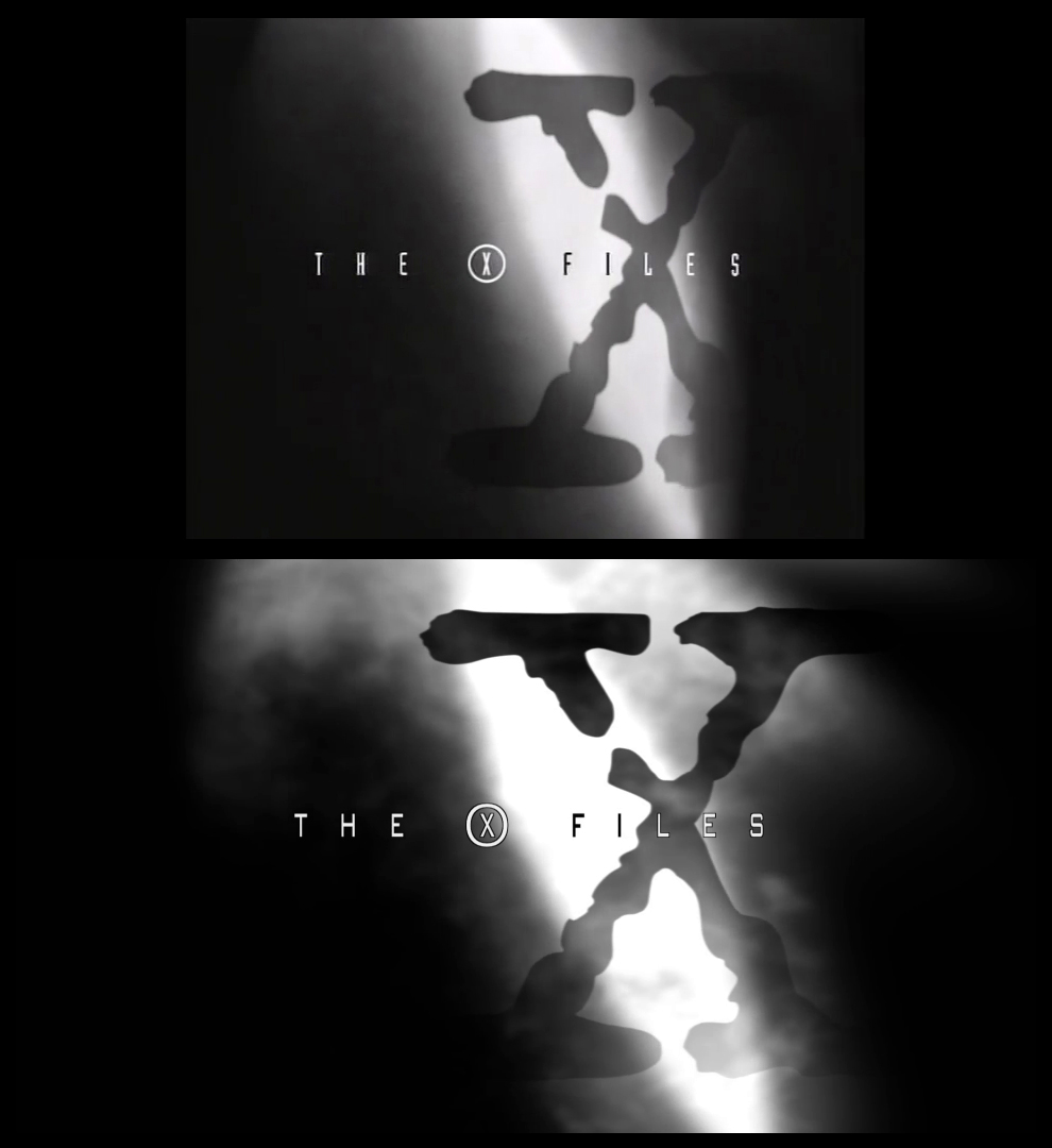 X-Files Blu-ray DVD Comparison 101 1X79 Pilot Screencap