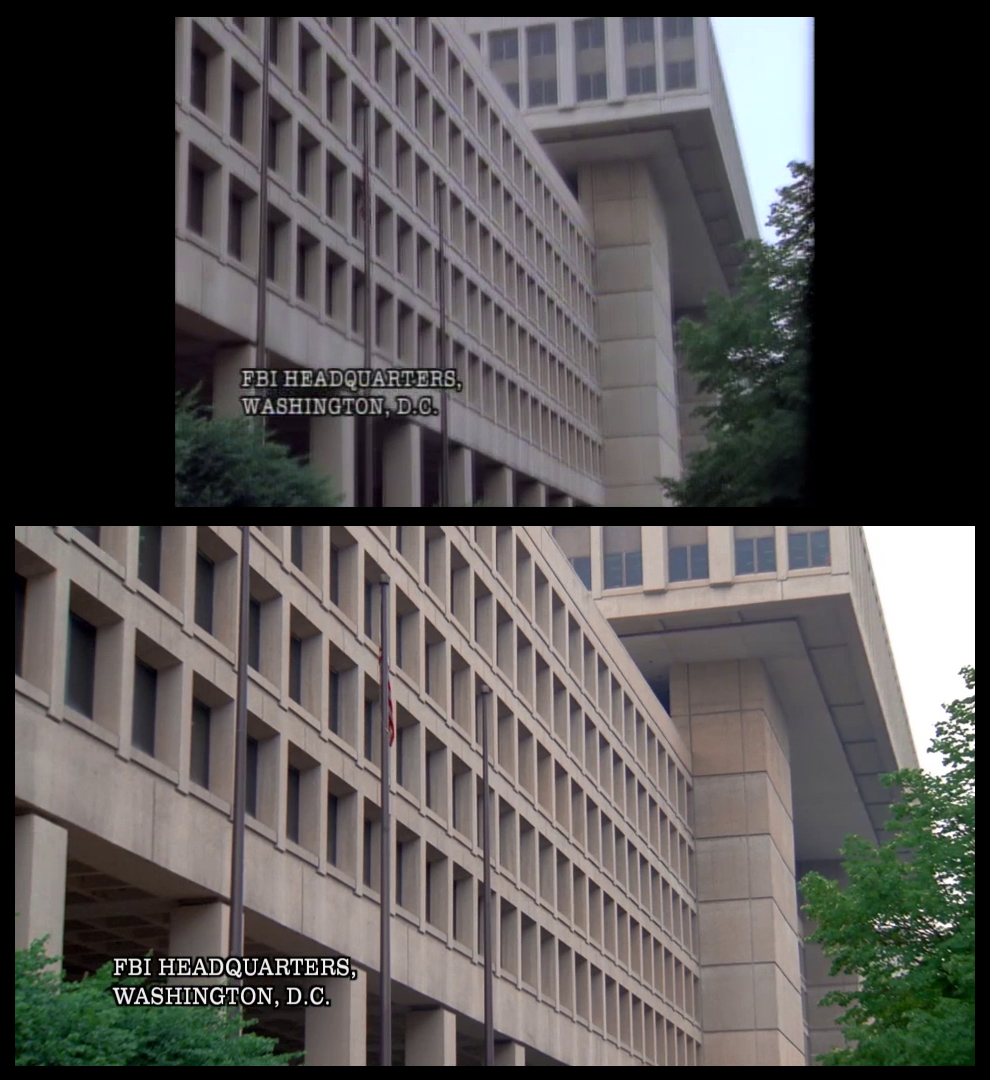 X-Files Blu-ray DVD Comparison 101 1X79 Pilot Screencap