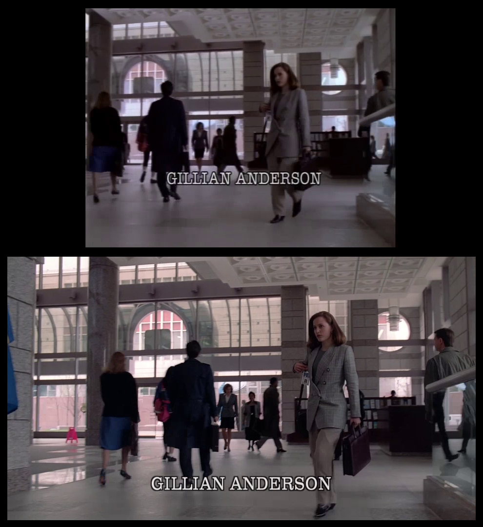 X-Files Blu-ray DVD Comparison 101 1X79 Pilot Screencap