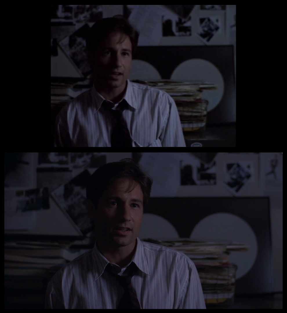 X-Files Blu-ray DVD Comparison 101 1X79 Pilot Screencap