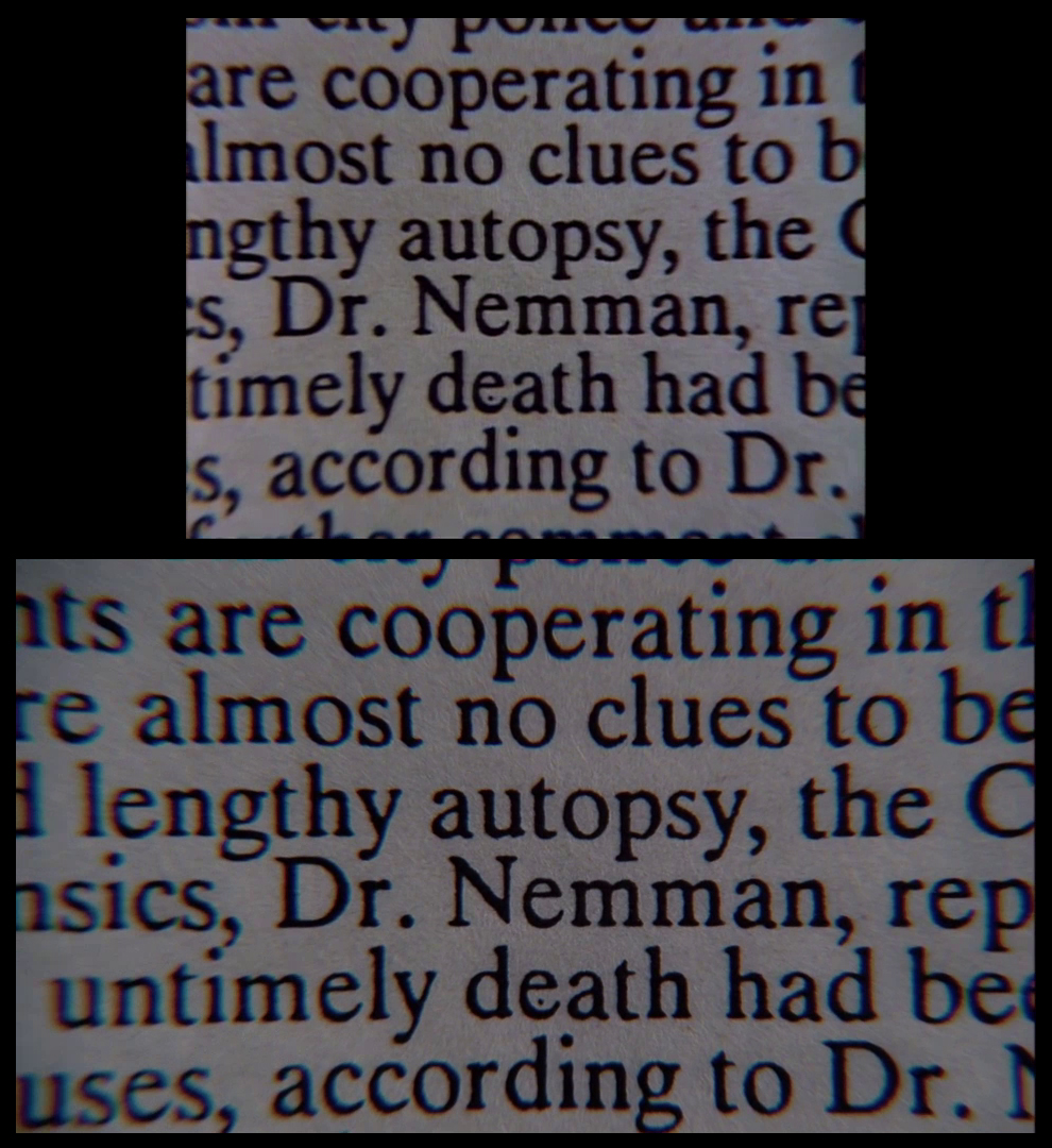 X-Files Blu-ray DVD Comparison 101 1X79 Pilot Screencap