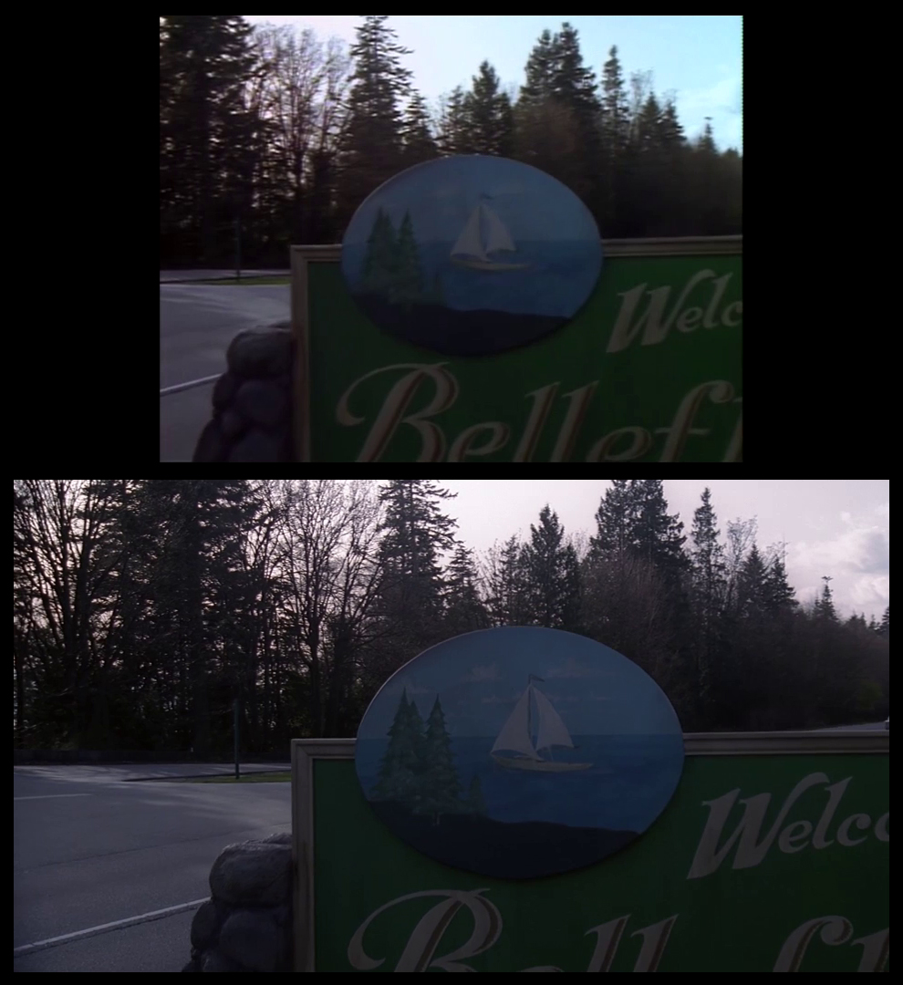 X-Files Blu-ray DVD Comparison 101 1X79 Pilot Screencap