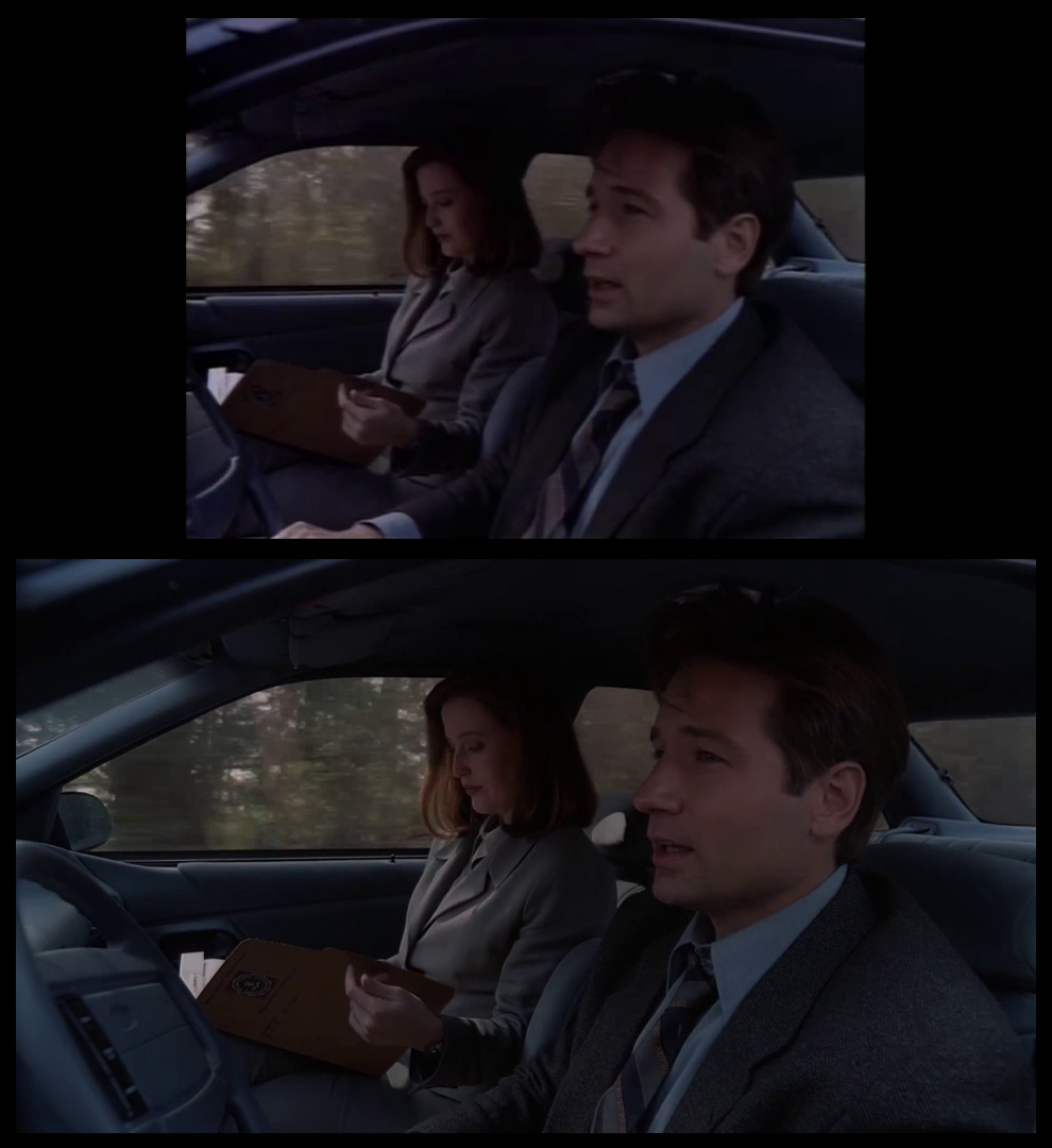 X-Files Blu-ray DVD Comparison 101 1X79 Pilot Screencap