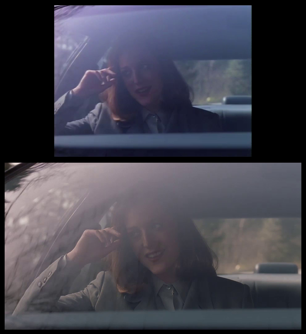X-Files Blu-ray DVD Comparison 101 1X79 Pilot Screencap