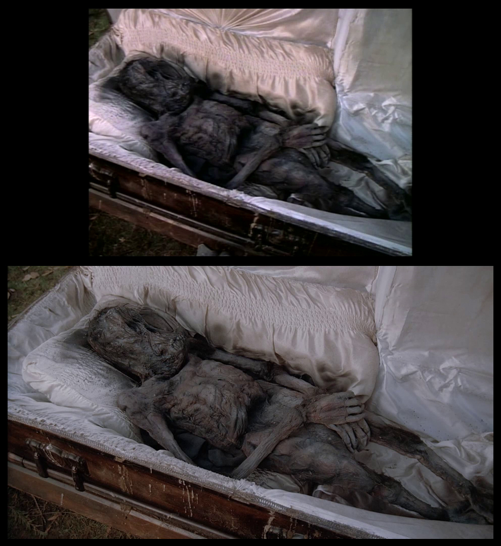 X-Files Blu-ray DVD Comparison 101 1X79 Pilot Screencap