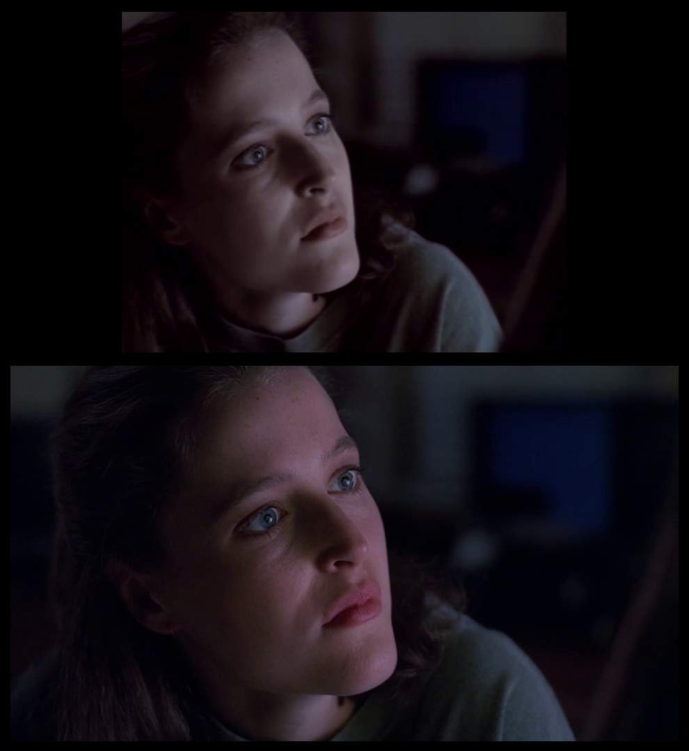 X-Files Blu-ray DVD Comparison 101 1X79 Pilot Screencap