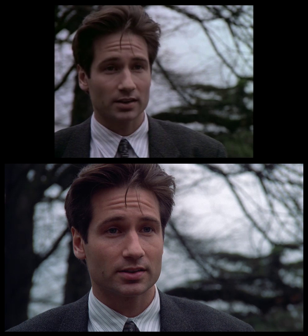 X-Files Blu-ray DVD Comparison 101 1X79 Pilot Screencap