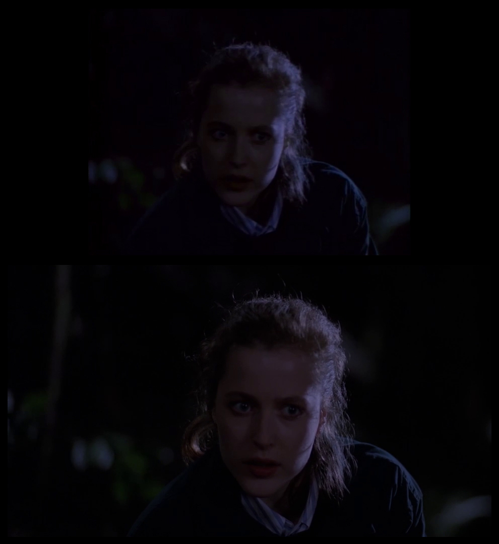 X-Files Blu-ray DVD Comparison 101 1X79 Pilot Screencap