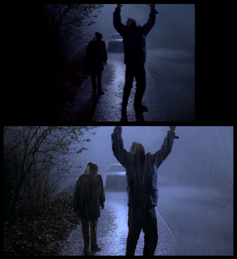 X-Files Blu-ray DVD Comparison 101 1X79 Pilot Screencap