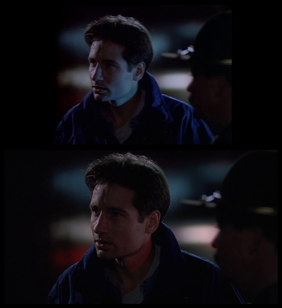 X-Files Blu-ray DVD Comparison 101 1X79 Pilot Screencap