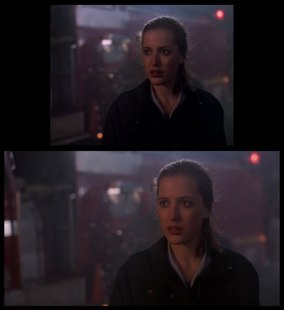 X-Files Blu-ray DVD Comparison 101 1X79 Pilot Screencap