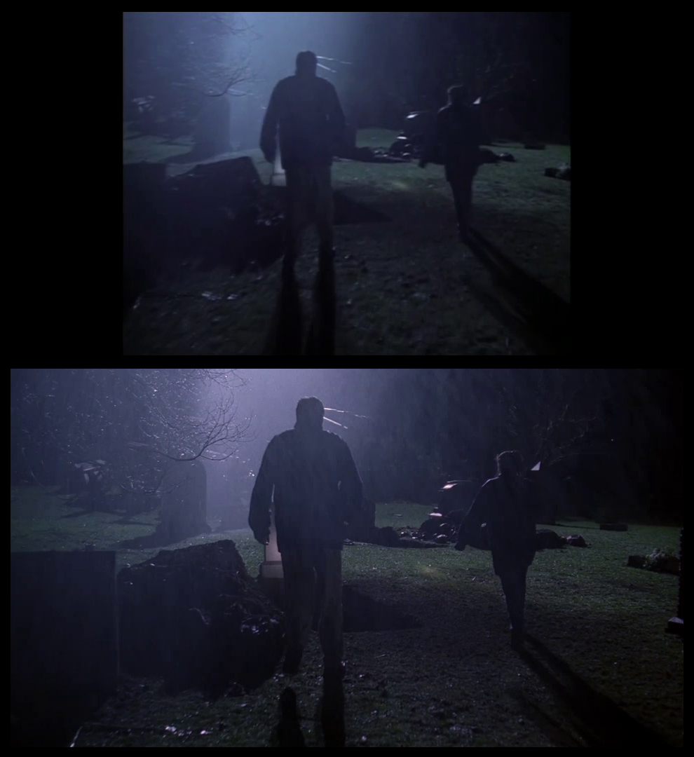 X-Files Blu-ray DVD Comparison 101 1X79 Pilot Screencap