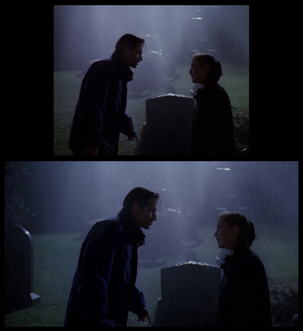 X-Files Blu-ray DVD Comparison 101 1X79 Pilot Screencap