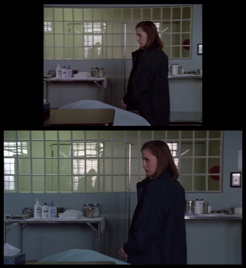 X-Files Blu-ray DVD Comparison 101 1X79 Pilot Screencap