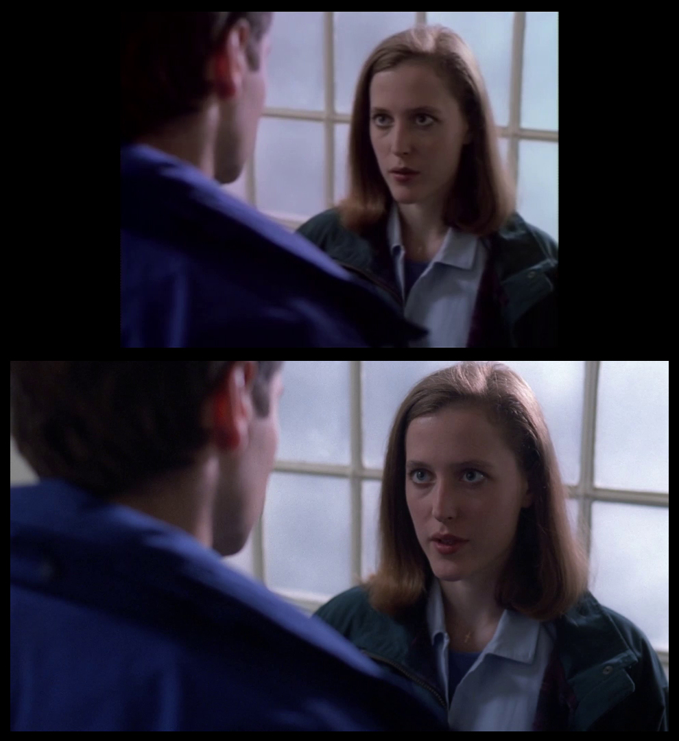 X-Files Blu-ray DVD Comparison 101 1X79 Pilot Screencap