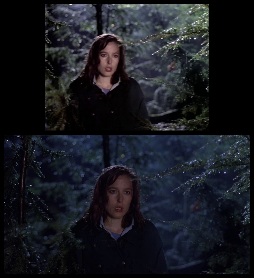 X-Files Blu-ray DVD Comparison 101 1X79 Pilot Screencap