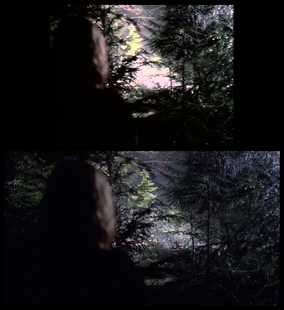 X-Files Blu-ray DVD Comparison 101 1X79 Pilot Screencap