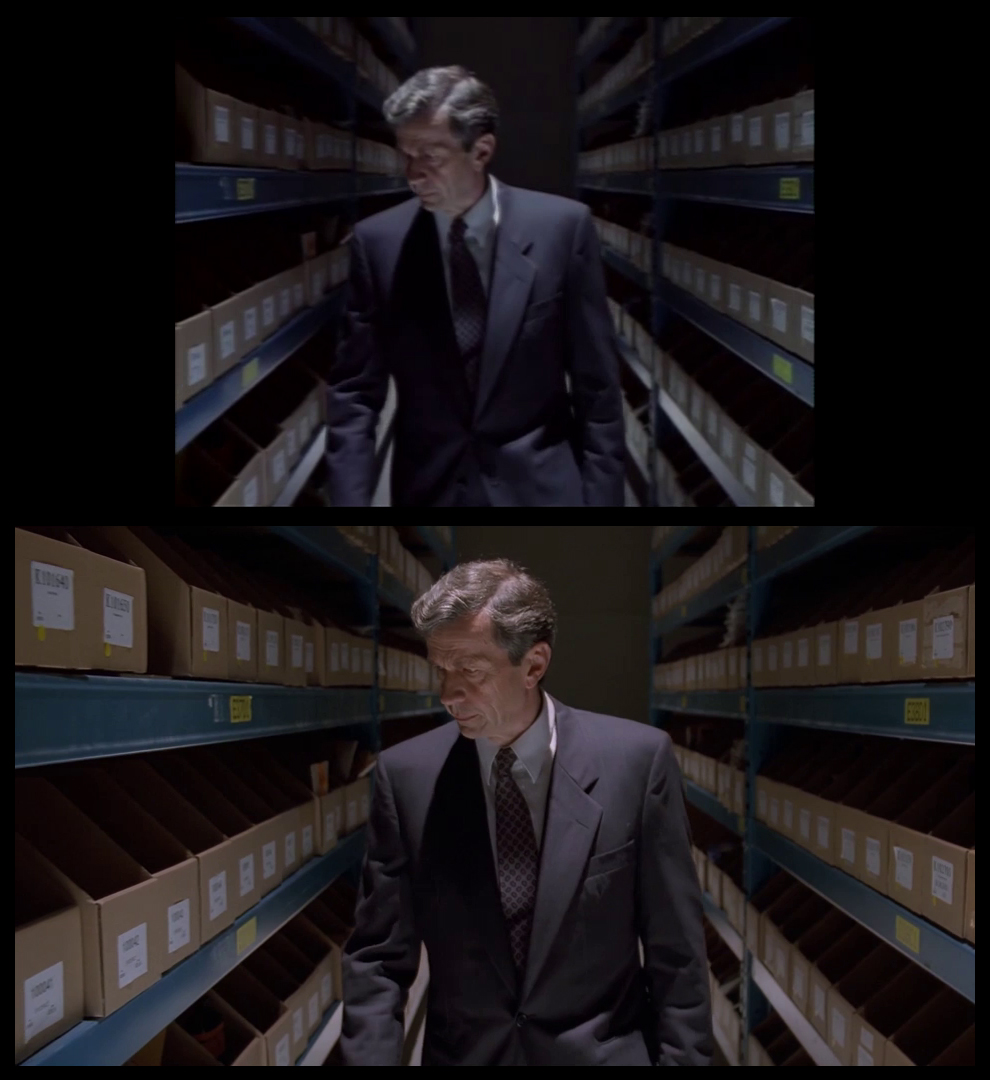 X-Files Blu-ray DVD Comparison 101 1X79 Pilot Screencap
