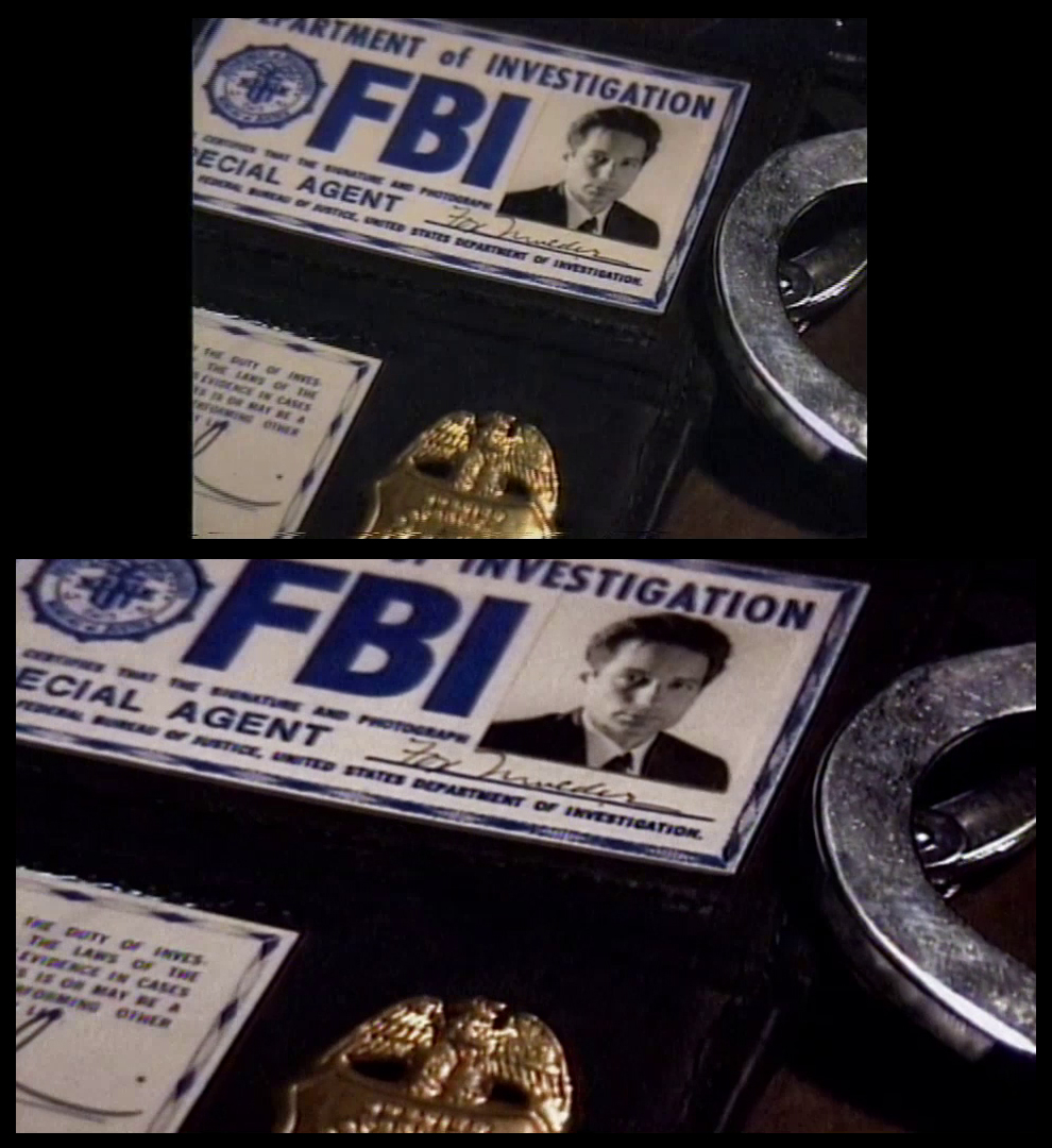 X-Files Blu-ray DVD Comparison 102 1X01 Deep Throat Screencap