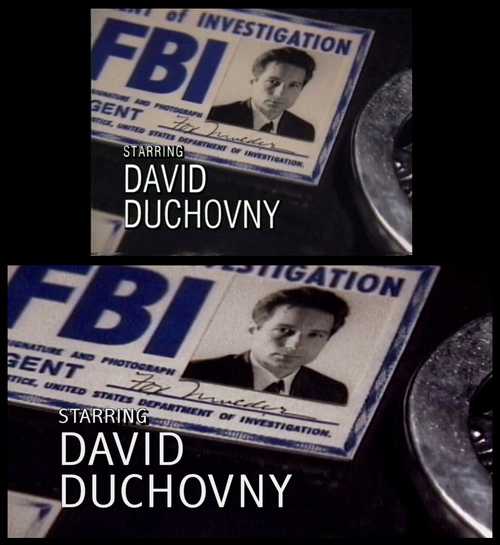 X-Files Blu-ray DVD Comparison 102 1X01 Deep Throat Screencap