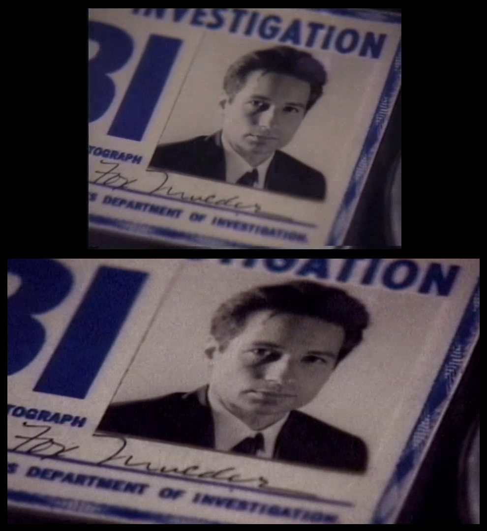 X-Files Blu-ray DVD Comparison 102 1X01 Deep Throat Screencap