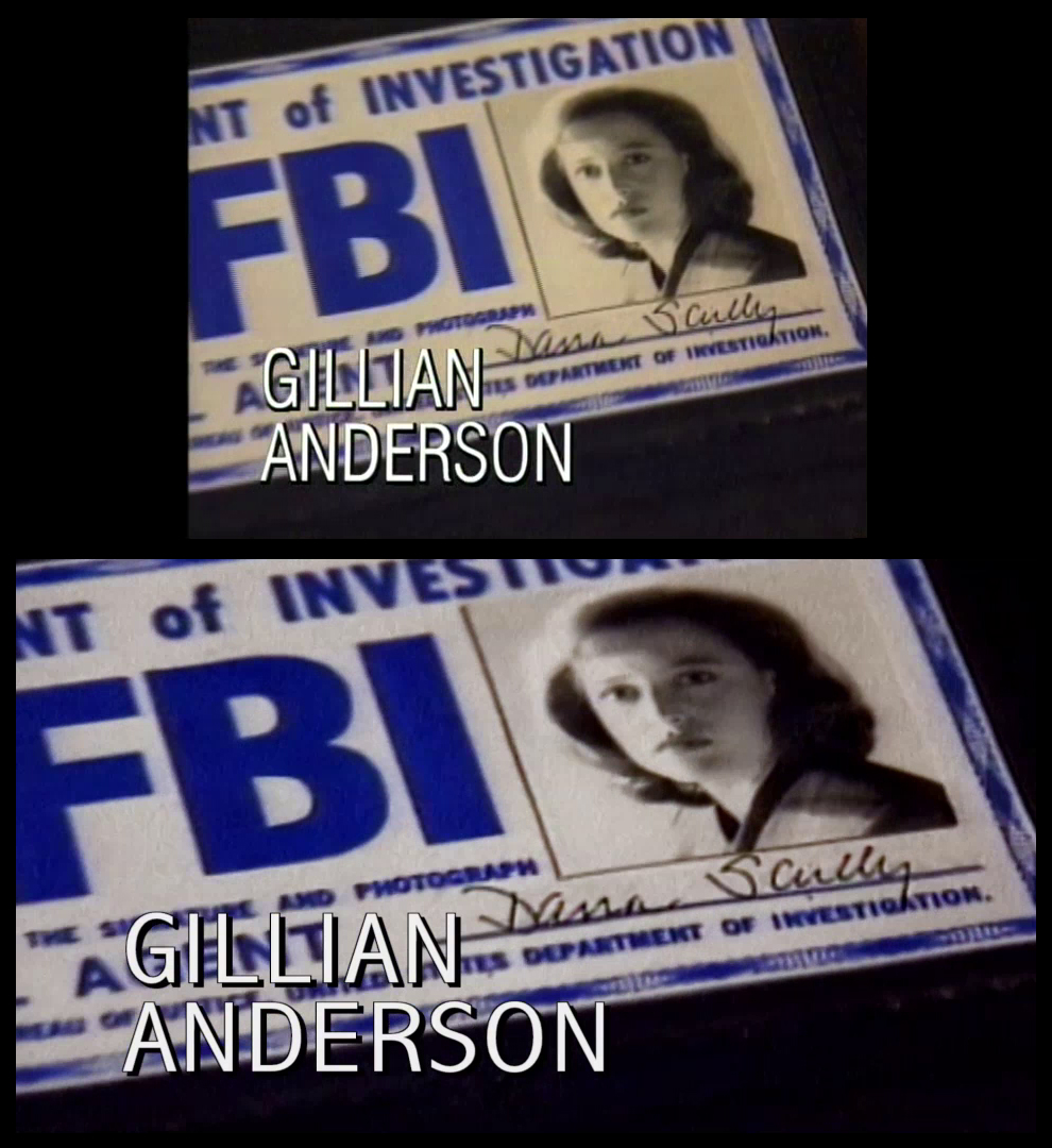 X-Files Blu-ray DVD Comparison 102 1X01 Deep Throat Screencap