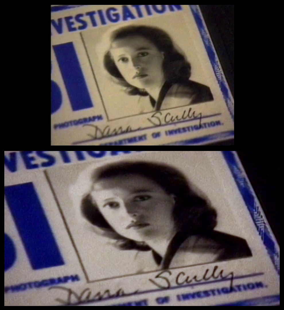 X-Files Blu-ray DVD Comparison 102 1X01 Deep Throat Screencap