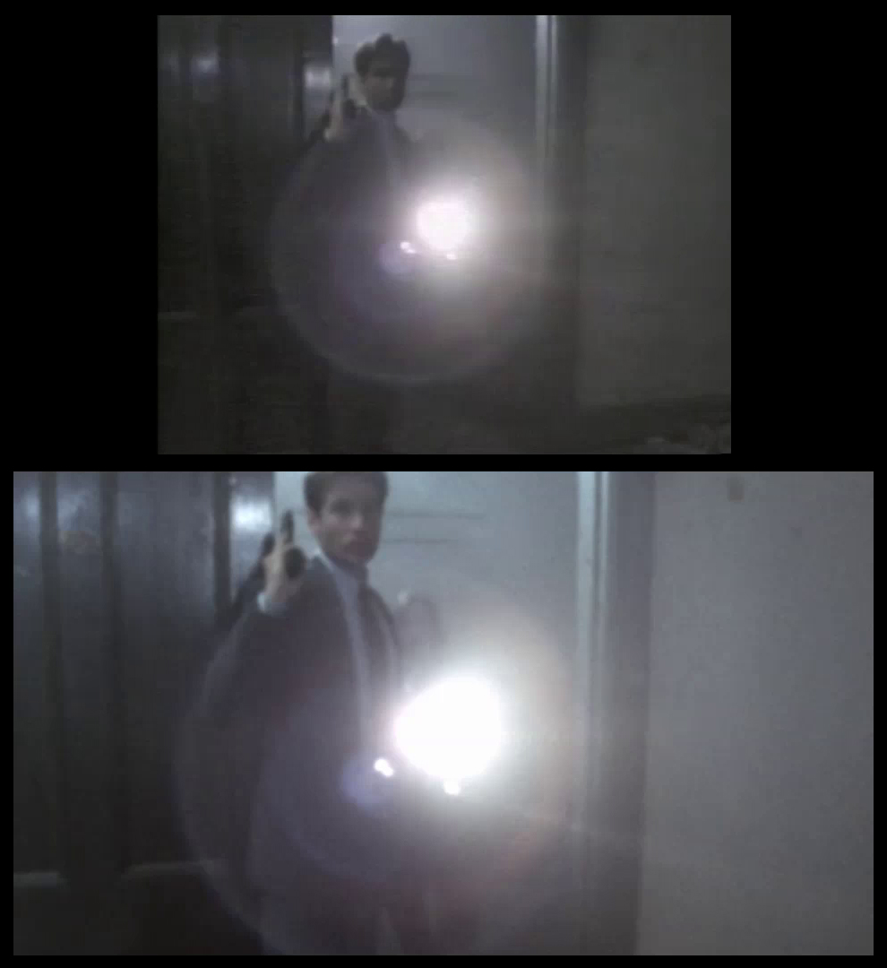 X-Files Blu-ray DVD Comparison 102 1X01 Deep Throat Screencap