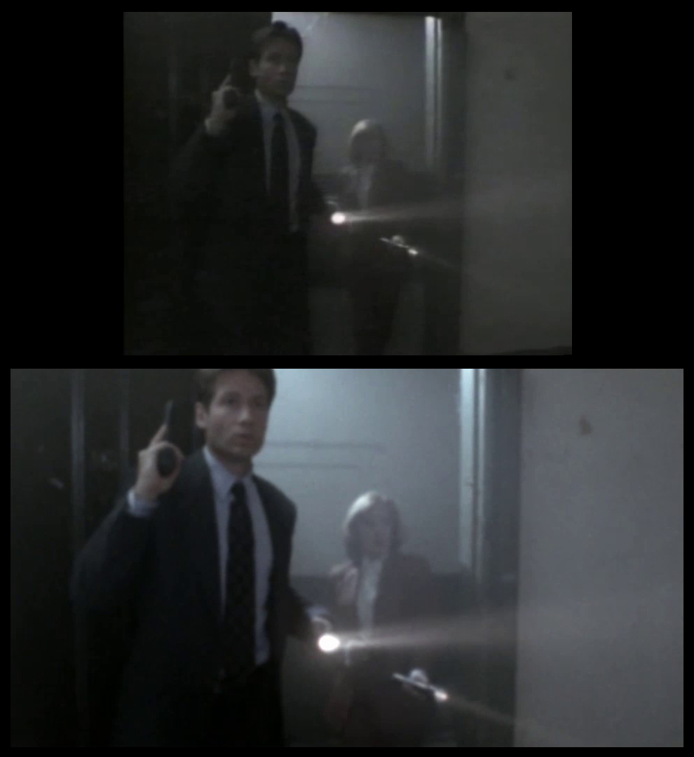 X-Files Blu-ray DVD Comparison 102 1X01 Deep Throat Screencap