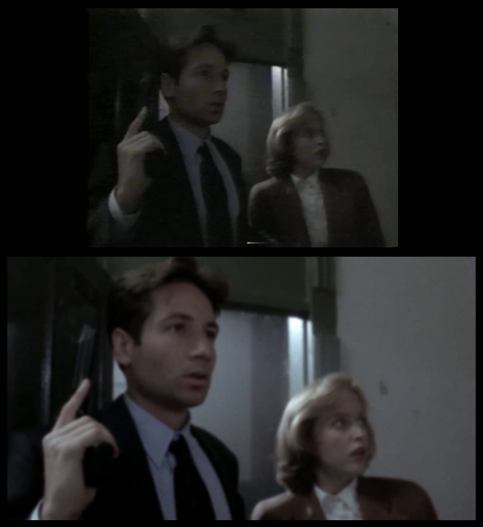 X-Files Blu-ray DVD Comparison 102 1X01 Deep Throat Screencap