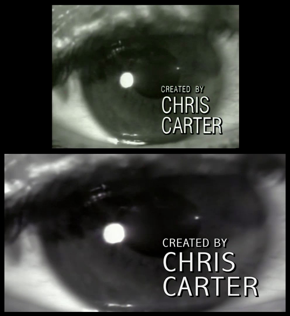 X-Files Blu-ray DVD Comparison 102 1X01 Deep Throat Screencap