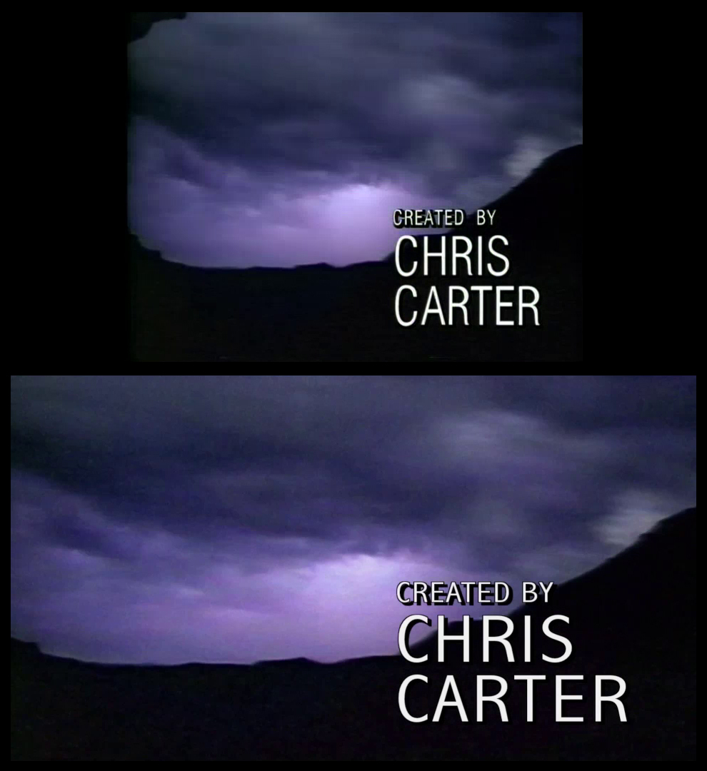 X-Files Blu-ray DVD Comparison 102 1X01 Deep Throat Screencap