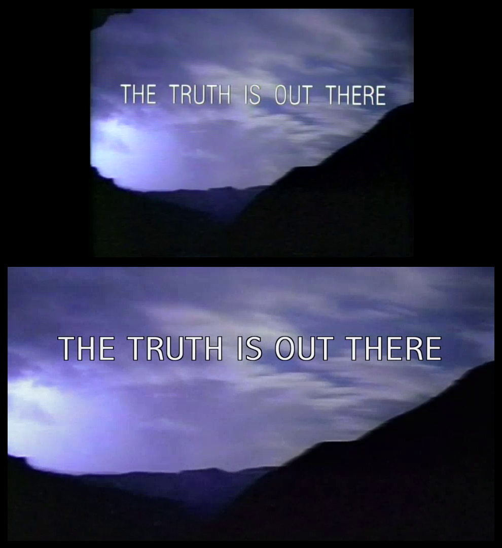 X-Files Blu-ray DVD Comparison 102 1X01 Deep Throat Screencap