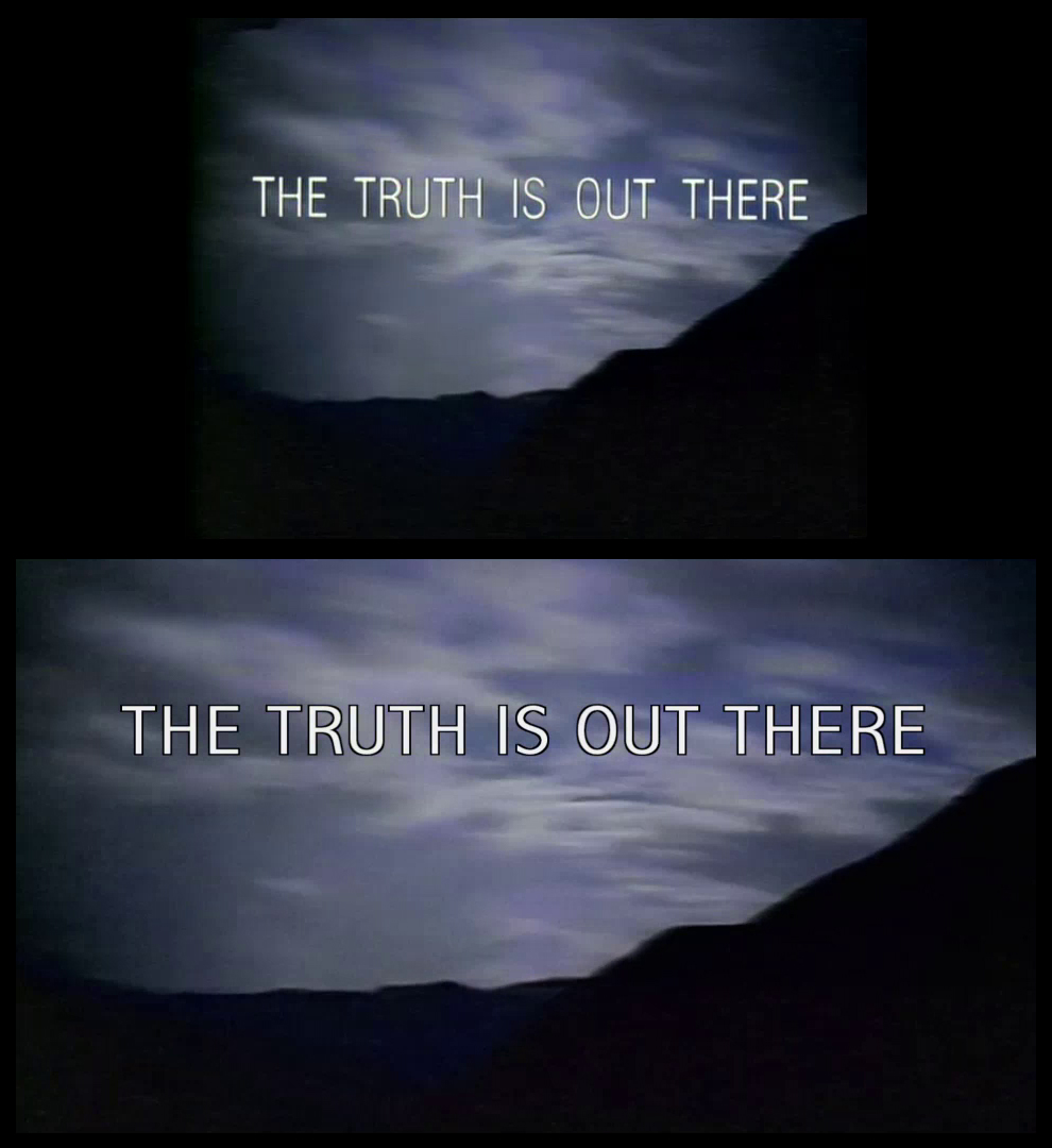 X-Files Blu-ray DVD Comparison 102 1X01 Deep Throat Screencap
