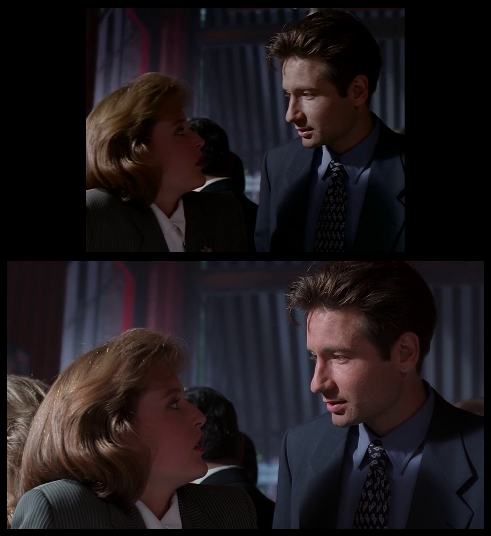 X-Files Blu-ray DVD Comparison 102 1X01 Deep Throat Screencap