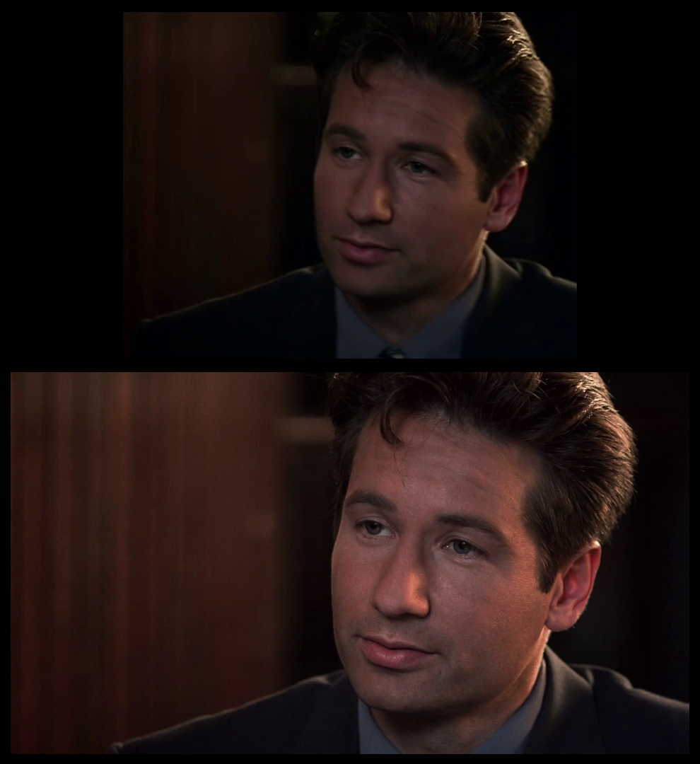 X-Files Blu-ray DVD Comparison 102 1X01 Deep Throat Screencap