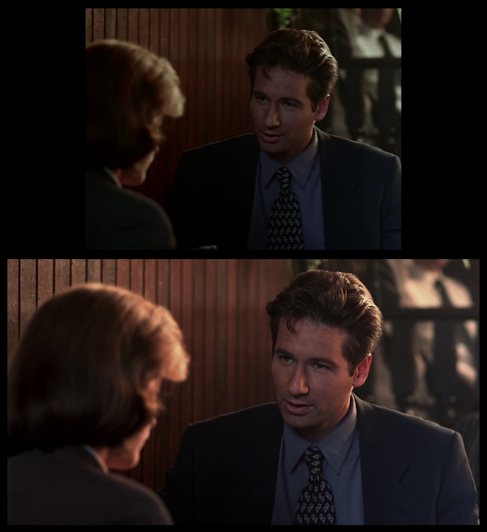 X-Files Blu-ray DVD Comparison 102 1X01 Deep Throat Screencap