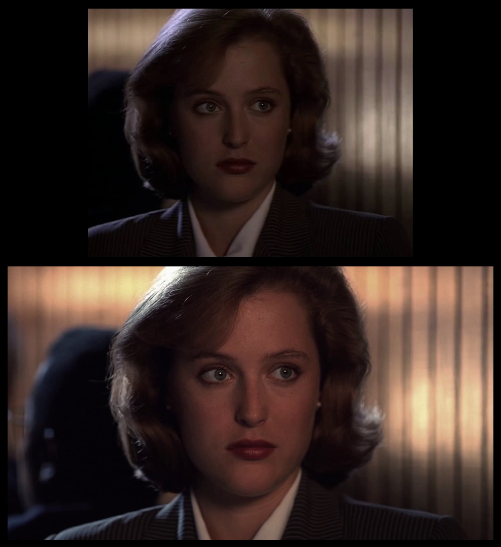 X-Files Blu-ray DVD Comparison 102 1X01 Deep Throat Screencap