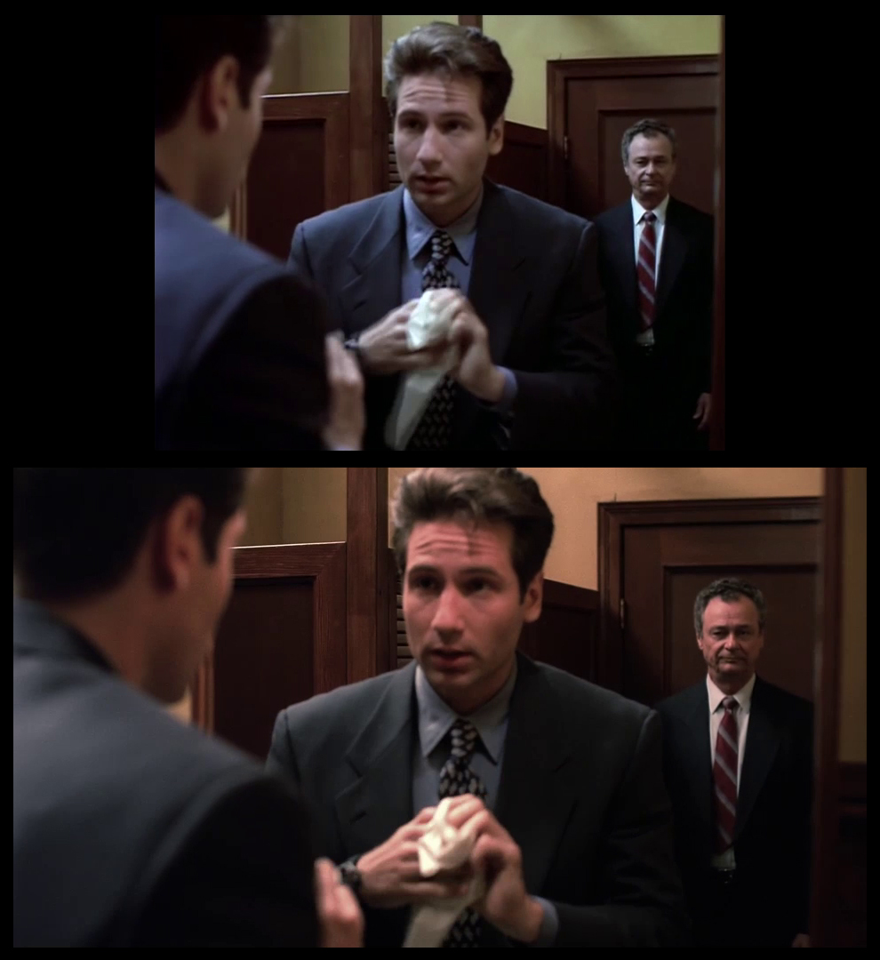 X-Files Blu-ray DVD Comparison 102 1X01 Deep Throat Screencap