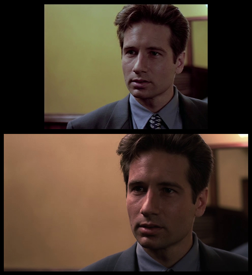 X-Files Blu-ray DVD Comparison 102 1X01 Deep Throat Screencap