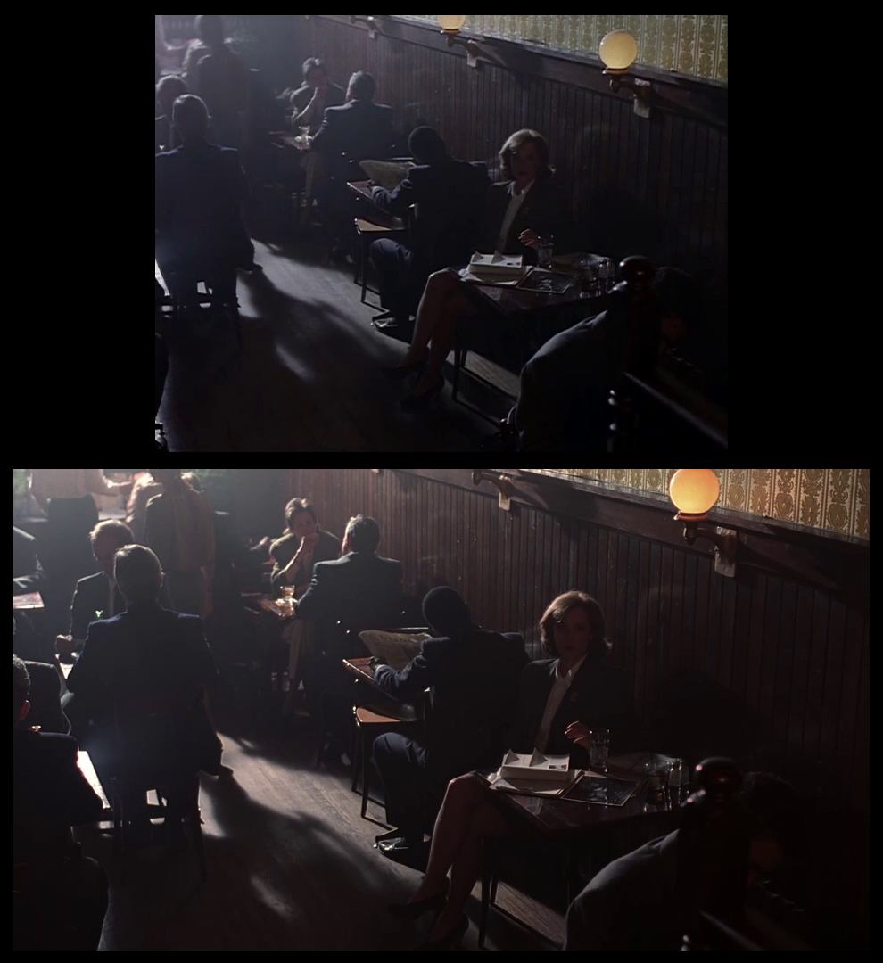 X-Files Blu-ray DVD Comparison 102 1X01 Deep Throat Screencap