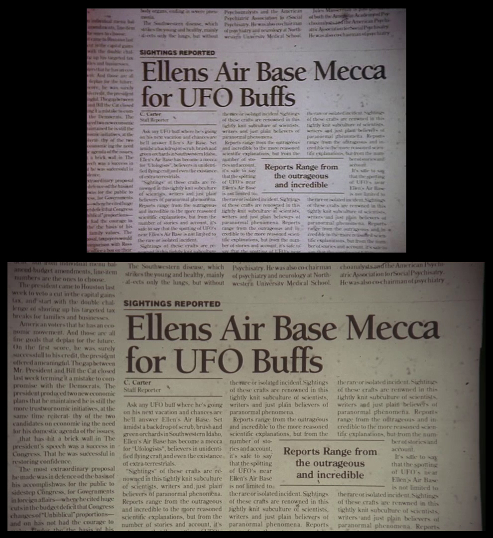X-Files Blu-ray DVD Comparison 102 1X01 Deep Throat Screencap