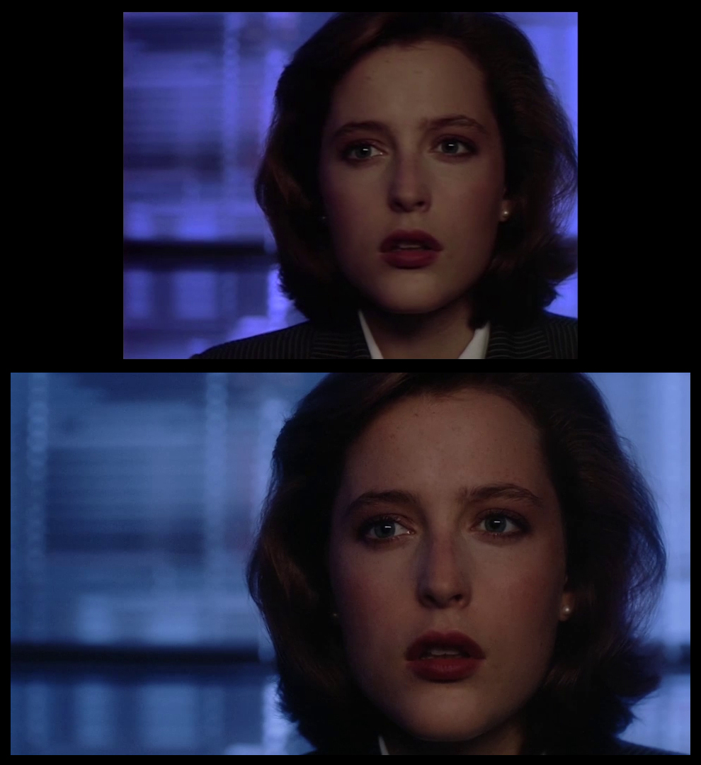X-Files Blu-ray DVD Comparison 102 1X01 Deep Throat Screencap