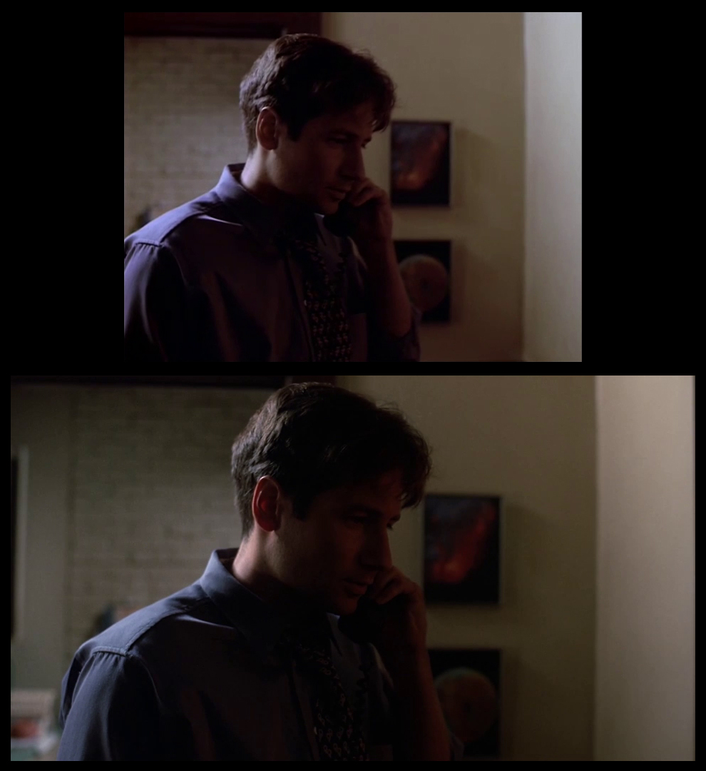X-Files Blu-ray DVD Comparison 102 1X01 Deep Throat Screencap
