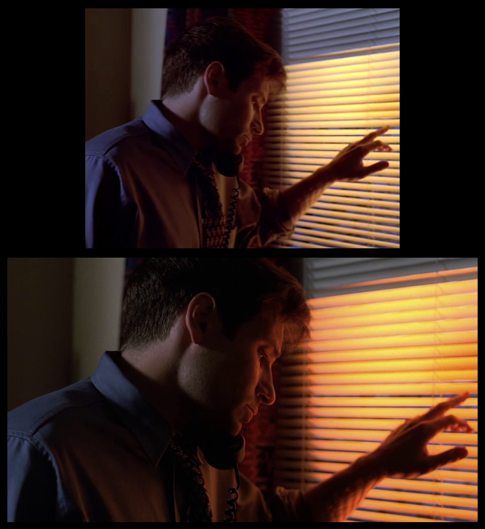 X-Files Blu-ray DVD Comparison 102 1X01 Deep Throat Screencap