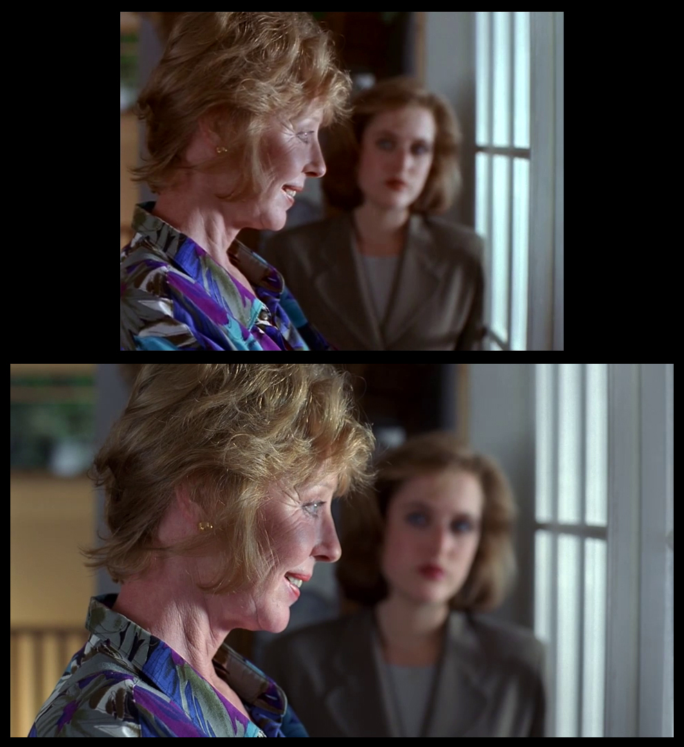 X-Files Blu-ray DVD Comparison 102 1X01 Deep Throat Screencap