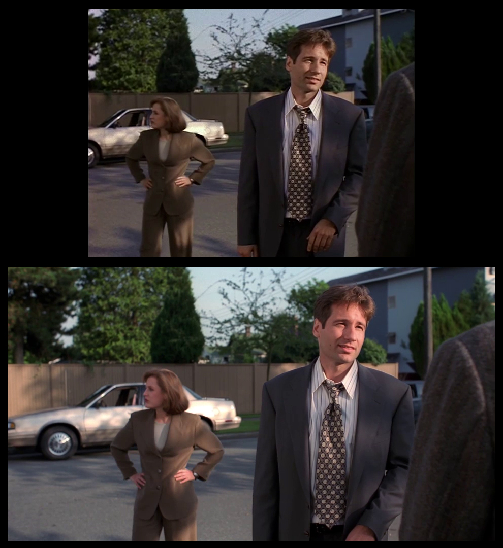 X-Files Blu-ray DVD Comparison 102 1X01 Deep Throat Screencap