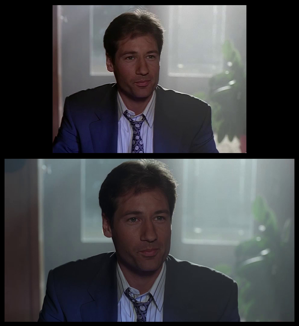 X-Files Blu-ray DVD Comparison 102 1X01 Deep Throat Screencap