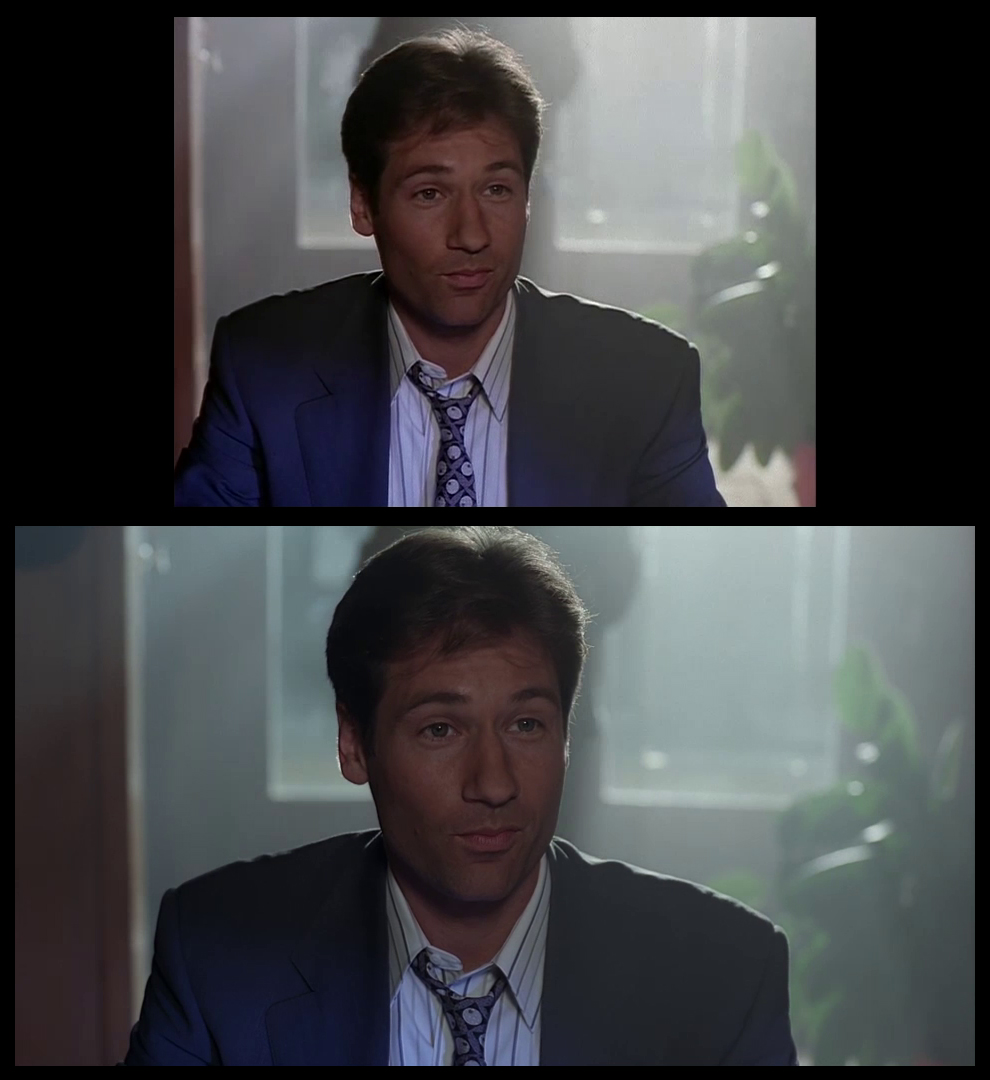 X-Files Blu-ray DVD Comparison 102 1X01 Deep Throat Screencap