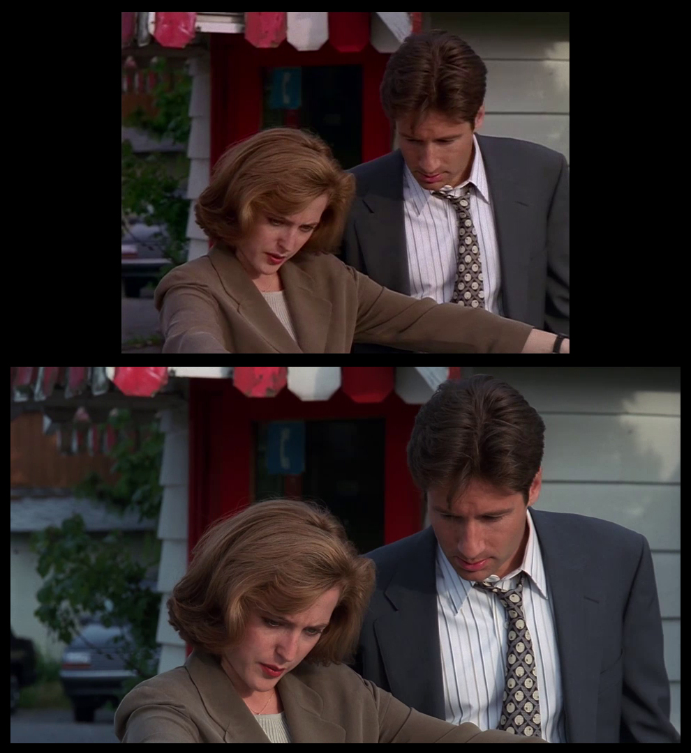 X-Files Blu-ray DVD Comparison 102 1X01 Deep Throat Screencap